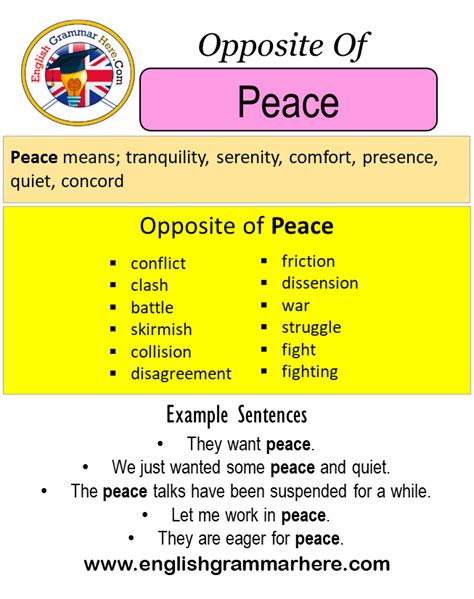 Learn the definitions, usage examples, and related words of peaceful and its synonyms. . Peaceful antonym